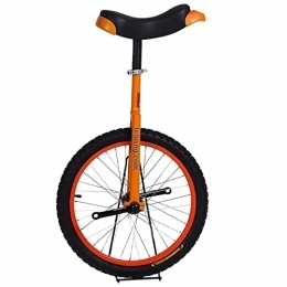 LJHBC Monocycles LJHBC Monocycle 20 Pouces Unisexe pour Les Enfants / Adultes, Cadre en Acier Robuste et Jante en Alliage, Monocycle Cyclisme Sports de Plein air Meilleur Cadeau d'anniversaire(Color:Orange)
