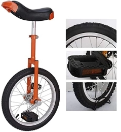 LJHBC Monocycles LJHBC Monocycle Monocycle d'apprentissage Freestyle pour Enfants / Adultes 16" / 18" / 20" Pneu antidérapant Fourche en Acier au manganèse Siège réglable(Size:16in)