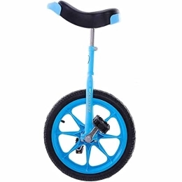 LJHBC Monocycles LJHBC Monocycle Roue de 16" Pouces Cyclisme Sports de Plein air Vélo Amusant, Vélo d'équilibre à Roue Unique, Voiture acrobatique(Color:Bleu)