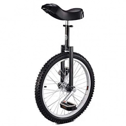 LXX vélo LXX Monocycle Classique De 20 Pouces, pour Debutants / Adultes, Velo D'equilibre A Cadre Robuste, avec Pneu De Montagne Et Jante en Alliage, Meilleur Cadeau d'anniversaire, Noir