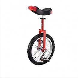 MMRLY Monocycles MMRLY 16 Pouces Enfants de Roue monocycle Monocycle Ergonomique Selle Simple Draisienne VTT réglable Fo Skidproof Montagne Équilibre Cyclisme, Rouge