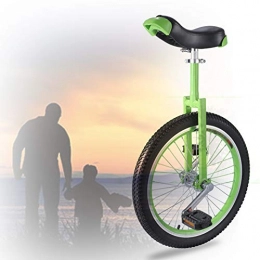 GAOYUY vélo Monocycle 16 / 18 / 20 Pouces, Cadre en Acier Au Manganèse Solide Balance Cycling Vélo d'exercice Vélo Sports De Plein Air Fitness Exercice Santé (Color : Green, Size : 16 inches)