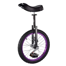  Monocycles Monocycle 16 / 18 Pouces Simple Rond Enfants Adultes Hauteur Réglable Balance Cyclisme Exercice Violet, 18in