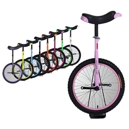 Générique vélo Monocycle Balance Monocycle avec Fourche Standard À Épaule Plate, Vélo Rose À Une Roue pour Adultes, Enfants, Ados, Montagne en Plein Air (Taille : 18 Pouces)