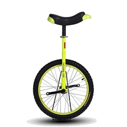  vélo Monocycle D'Entraînement pour Enfants / Adultes De 14" / 16" / 18" / 20", Vélo d'exercice pour Vélo d'exercice, Vélo d'exercice, Réglable en Hauteur, Antidérapant Et Antidérapant en Butyle (Couleur : Jaun