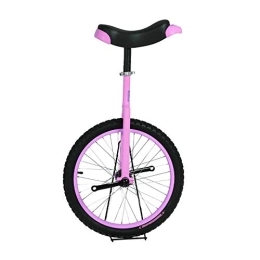 LRBBH vélo Monocycle, Enfants Adultes DéButants RéGlable AntidéRapant éQuilibre Cyclisme Exercice Acrobatique Fitness Roue Hauteur AppropriéE 140 à 150 CM / 18 inches / rose