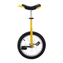 LRBBH vélo Monocycle, EntraîNement de Roue VéLo AntidéRapant RéGlable Equilibre Des Pneus, Utilisation Pour les Enfants DéButants Exercice Pour Adultes VéLo Amusant / 16 8 / jaune