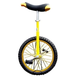 LRBBH vélo Monocycle, Exercice de Cyclisme D'éQuilibre RéGlable en Hauteur Pneu AntidéRapant Professionnel D'EntraîNement de Roue Acrobatique, pour Enfants Adultes Unisexe / 18 inches / jaune