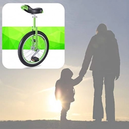 GAOYUY vélo Monocycle Extérieur, 16 / 18 / 20 Pouces Construction Solide Réglable en Hauteur for Les Débutants / Professionnels / Enfants / Adultes (Color : Green, Size : 20 inches)