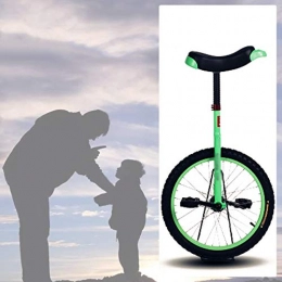 GAOYUY Monocycles Monocycle Extérieur, 16"18" Exercice De Vélo D'équilibre De Pneu De Montagne De Butyle Antidérapant for Adultes Enfants (Color : Green, Size : 16 inches)