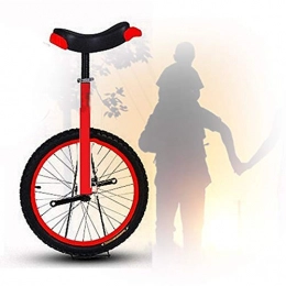 GAOYUY vélo Monocycle Formateur, Pédales En Plastique Arrondies Selle Ergonomique Profilée Monocycle De Roue De 16 Pouces Convient Pour 120-140 Cm Sports De Cyclisme En Plein Air ( Color : Red , Size : 16 inch )
