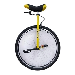 JLXJ vélo Monocycle Grand Jaune Adultes Monocycle avec Freins pour Les Grands, 28" Déraper Pneu de Montagne, À Toute Épreuve Réglable en Hauteur Vélos de Cyclisme Balance pour l'exercice