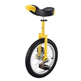 Lhh Monocycles Monocycle Monocycle de Roue Compétitif avec Siège Réglable, Monocycle D'auto-équilibrage de Monocycle Jaune pour Les Sports de Plein Air, Meilleur Cadeau d'anniversaire (Size : 18inch)