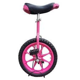 SSZY Monocycles Monocycle Monocycle Enfant 7 / 6 / 5 / 4 Ans - Rose, Filles Débutantes de 3, 6 À 4, 9 Pieds, Petits Monocycles de 16"avec Selle Confortable, Meilleur Cadeau pour Enfant