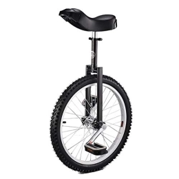 Générique Monocycles Monocycle Noir Enfant / Adulte Trainer Monocycle avec Design Ergonomique, Équilibre des Pneus Antidérapant Réglable en Hauteur Vélo Vélo d'exercice (Taille : 24Inch)
