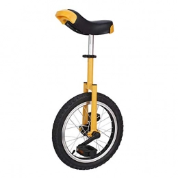 YYLL Monocycles Monocycle Plat épaule Fourche, Vélo de Course monocycle for Les Enfants Adultes épaissie Draisienne Cyclisme Sports de Plein air Fitness Exercice (Color : Yellow, Size : 20inch)