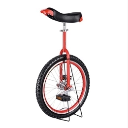  Monocycles Monocycle Rouge pour Adultes / Enfants, Roue De Montagne Antidérapante De 24 / 20 / 18 / 16 Pouces, Vélo D'Équilibrage À Une Roue pour Les Sports De Plein Air, Réglable en Hauteur (Taille : 60 Cm (24 Pouces