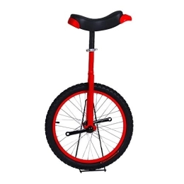 LRBBH vélo Monocycle RéGlable, Enfants Adultes DéButants en Plein Air éQuilibre Cyclisme Exercice Acrobatique Roue de Remise en Forme Pneu de Montagne AntidéRapant / 16 8 / rouge