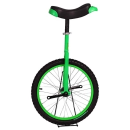 LRBBH vélo Monocycle RéGlable, Enfants Adultes DéButants en Plein Air éQuilibre Cyclisme Exercice Acrobatique Roue de Remise en Forme Pneu de Montagne AntidéRapant / 16 8 / Vert