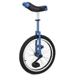 LRBBH vélo Monocycle RéGlable, EntraîNeur de Roue de VéLo Acrobatique éQuilibre Exercice de Cyclisme Pneu AntidéRapant avec Support Pour DéButants Enfants Adultes / 20 pouces / bleu