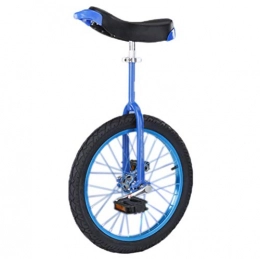 LRBBH vélo Monocycle, Selle RéGlable Professionnelle AntidéRapante Montagne Pneu éQuilibre Cyclisme Exercice VéLo Hauteur AppropriéE 140-165 CM / 18 inches / bleu