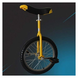 GAOYUY Monocycles Monocycle, Siège Allongé Réglable Monocycle À Roues 16 / 18 / 20 / 24 Pouces for Adultes Enfants Hommes Adolescents Garçon Cavalier, Montagne en Plein Air (Color : Yellow, Size : 20 inches)