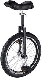 Générique vélo Monocycle vélo excellent monocycle pour les enfants débutants, roue de 16 pouces, pneu de montagne en butyle antidérapant et siège confortable réglable, capacité de charge 80 kg (couleur : noir)