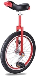 Générique vélo Monocycle Vélo Monocycle 16" 18" 20" Wheel Trainer Monocycle, Réglable Antidérapant Pneu Balance Vélo Utilisation pour Débutant Enfants Adulte Exercice Amusant Vélo Cycle Fitness (Color : Re