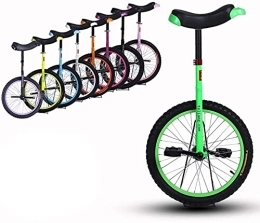 Samnuerly vélo Monocycle Vélo Monocycle 18" Pouces Roue Monocycle Étanche Butyl Pneu Roue Vélo Sports De Plein Air Fitness Exercice Santé pour Enfants Et Débutants, 8 Couleurs en Option (Color : Orange, Size :