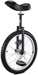 Générique Monocycles Monocycle Vélo Monocycle 20 Pouces Roue Monocycle pour Adultes Adolescents Débutants, Fourche en Acier Au Manganèse Haute Résistance, Siège Réglable, Portant 150Kg / 330 Lbs (Couleur : Noir)