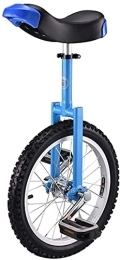 Générique vélo Monocycle Vélo Monocycle 24" / 20" / 18" / 16" Roue Monocycle pour Enfants / Adultes, Blue Balance Vélo Vélo Vélo avec Siège Réglable Et Pédale Antidérapante, À Partir De 9 Ans (Color : Blue, Size :