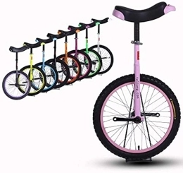Générique vélo Monocycle Vélo Monocycle Monocycle, 16 18 20 24 Pouces Réglable en Hauteur Équilibre Vélo Exercice Formateur Utilisation pour Enfants Adultes Exercice Amusant Vélo Cycle Fitness (Color : Pin