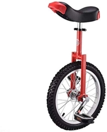 Générique vélo Monocycle Vélo Monocycle Monocycle, Vélo Réglable 16" 18" 20" Wheel Trainer 2.125" Skidproof Pneu Cycle Balance Utilisation pour Débutant Enfants Adulte Exercice Amusant Fitness (Color : Red