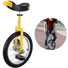 NanXi Monocycles NanXi 24 Pouces monocycle Adulte Formateur monocycle réglable en Hauteur vélo Cyclisme équilibre Skidproof, adapté pour Les Personnes A Propos 1.75Meter, Noir, Jaune