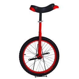 SSZY vélo SSZY Monocycle Monocycle de Roue de 18 Pouces pour Enfants, Cyclisme Extérieur de Roue de Pneu Étanche, Débutants Hauteur 140-150cm, Âge 6 / 7 / 8 / 9 / 10 Ans (Color : Red)