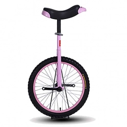 SSZY vélo SSZY Monocycle Petit Monocycle 14"pour Enfants Filles Garçons, Une Roue Uni-Cycle pour Bébé Starter Enfant 5 / 6 / 7 Ans, Hauteur 110-120cm, Pneu Antidérapant et Jante Extra Épaisse (Color : Pink)