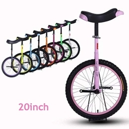  Monocycles Voiture d'équilibre de monocycle acrobatique Adulte de 20 Pouces pour Enfants, vélos d'extérieur à Pression Anti-Usure Anti-Glissement