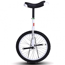  Monocycles Vélo d'équilibre Blanc 20 Pouces pour Adultes Hommes / Professionnels, monocycles à Roues 16 '' / 18 '' pour Grands Enfants / Petits Adultes, Exercice de Fitness pour Sports de Plein air (Taille :