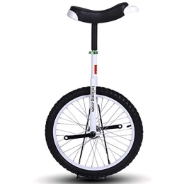  Monocycles Vélo d'équilibre Blanc 20 Pouces pour Adultes Hommes / Professionnels, monocycles à Roues 16''18'' pour Grands Enfants / Petits Adultes (Roue 18 Pouces)