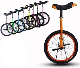  Monocycles Vélo Monocycle Unisexe Adulte Monocycle Draisienne avec Pédales Antidérapantes, 20 Pouces, À partir de 10 Ans, pour Les Grands Enfants Et Les Débutants Dont La Hauteur 150-170cm (Color : Orange, Siz