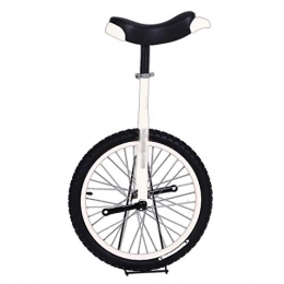 YYLL vélo YYLL Monocycle 18 Pouces Roues en Alliage d'aluminium avec 45cm Rim, Montagne équilibre Cyclisme Sports de Plein air Vélos Fitness Exercice (Blanc) (Color : White, Size : 18Inch)