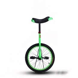 YYLL vélo YYLL Vert Vif monocycle avec Elargi épaissie en Alliage d'aluminium Rim monocycle avec Double Lock Design for Sports de Plein air de Remise en Forme (Color : Green, Size : 14inch)