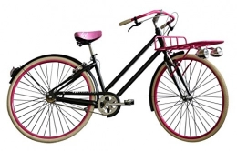 Aurelia Vélos Cruiser 1028SD Single Speed 28 pouces 43 cm Femmes Frein sur jante Noir