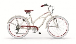 MBM Vélos Cruiser MBM Honolulu Vélo Cruiser Femme 26", Femme, Blanc.