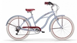 MBM vélo MBM Honolulu, vélo Cruiser Femme, Femme, 125D / 18, Azzurro A25, 26"