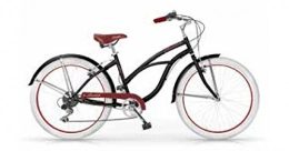 MBM vélo MBM Honolulu, vélo Cruiser Femme, Femme, 125D / 18, Nero A01, 26"