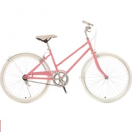 STAD Vélos Cruiser STAD Vélo Beach Cruiser À Une Vitesse pour Femmes, Vélo De Banlieue Confortable Vélo De Ville Cadre en Acier À Haute Teneur en Carbone Roues De 24 Pouces Plusieurs Couleurs, Light Pink