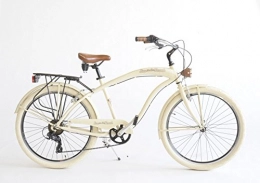 Via Veneto vélo Vélo Cruiser pour homme, fabriqué en Italie, Via Veneto, Homme, beige