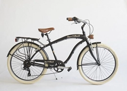 Via Veneto vélo Vélo Cruiser pour homme, fabriqué en Italie, Via Veneto, Homme, black matt