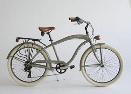 Via Veneto vélo Vélo Cruiser pour homme, fabriqué en Italie, Via Veneto, Homme, green matt